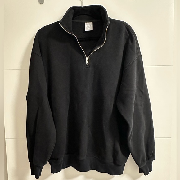 Aritzia Tna Cozy Fleece Boyfriend 1/4 Zip Sweatshirt - Picture 7 of 7